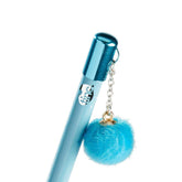 Blue Large Pom Pom Charm Pencil - The English Bookshop